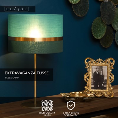 Lucide EXTRAVAGANZA TUSSE - Table lamp - Ø 30 cm - 1xE14 - Green